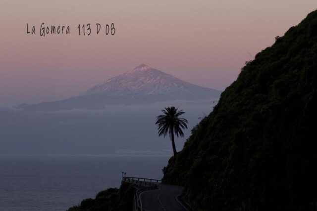 Blick von la gomera auf den Teide, Kanaren